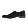 Pantofi eleganti barbati din piele naturala antilopa (piele intoarsa) ENZO Negru Velur
